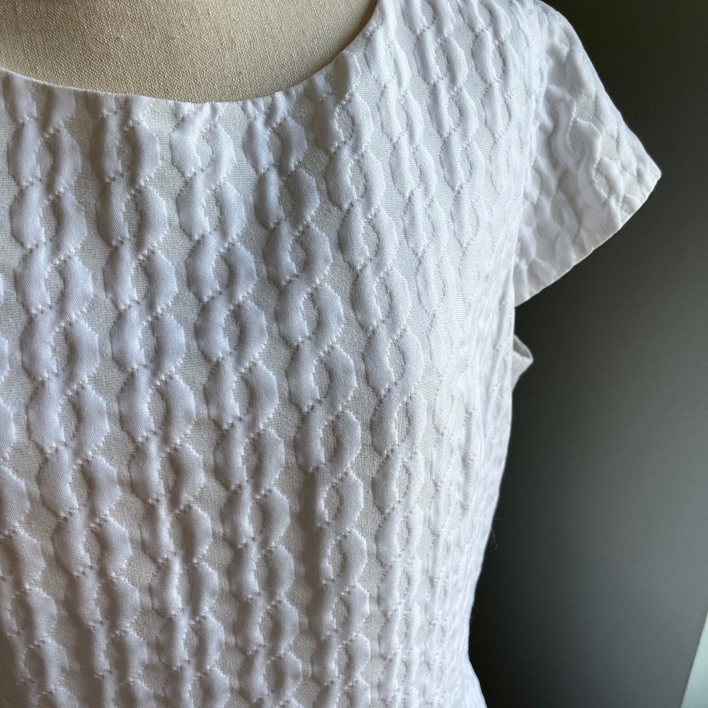 Tailored white dress